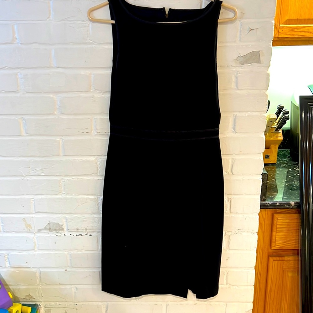 Black Business Style Dress with Slit (size 4)